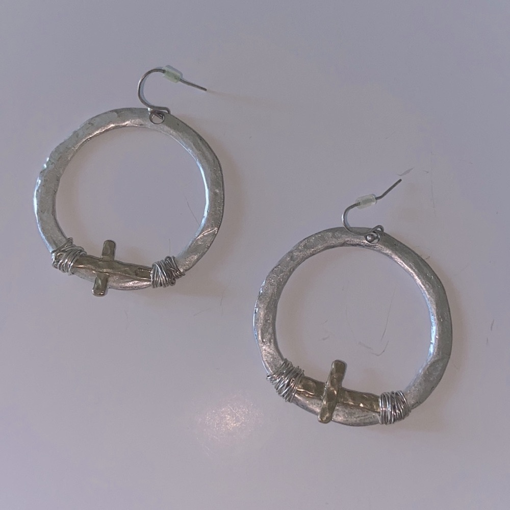 Cross Dangle Earrings